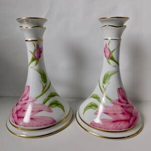 givenchy rose fine porcelain|Vintage GIVENCHY Rose Fine Porcelain Candlestick .